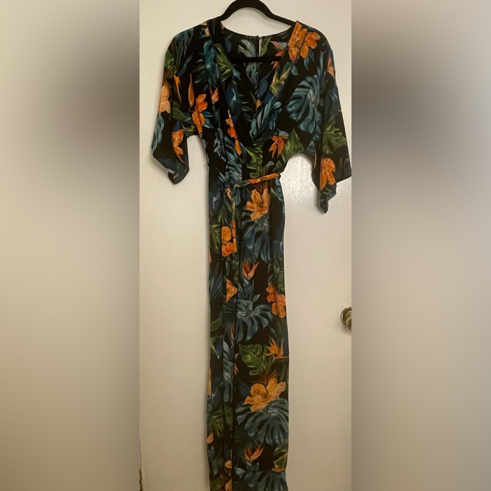 Forever21 Tropical print Jumpsuit
